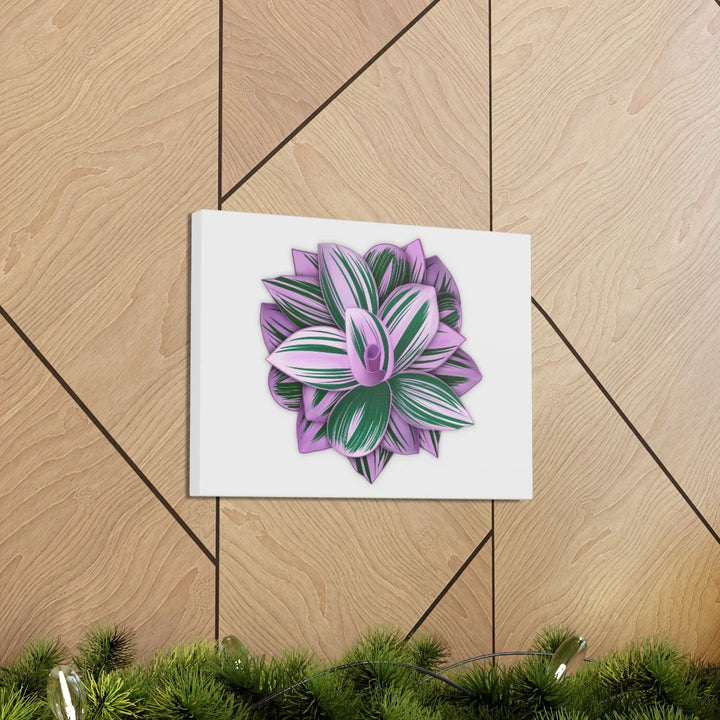 Tradescantia Nanouk Canvas – Botanical Canvas Art Print | Matte Finish Wall Decor - Laura Christine Photography & Design