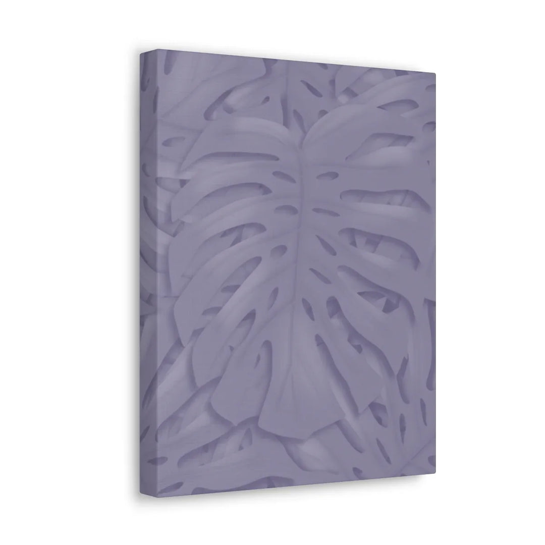 Violet Monstera Canvas – Durable Canvas Art Print With Matte Finish & Botanical Design