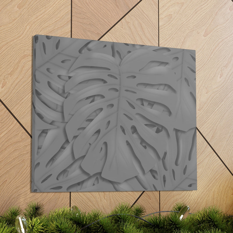 Smokey Monstera Canvas