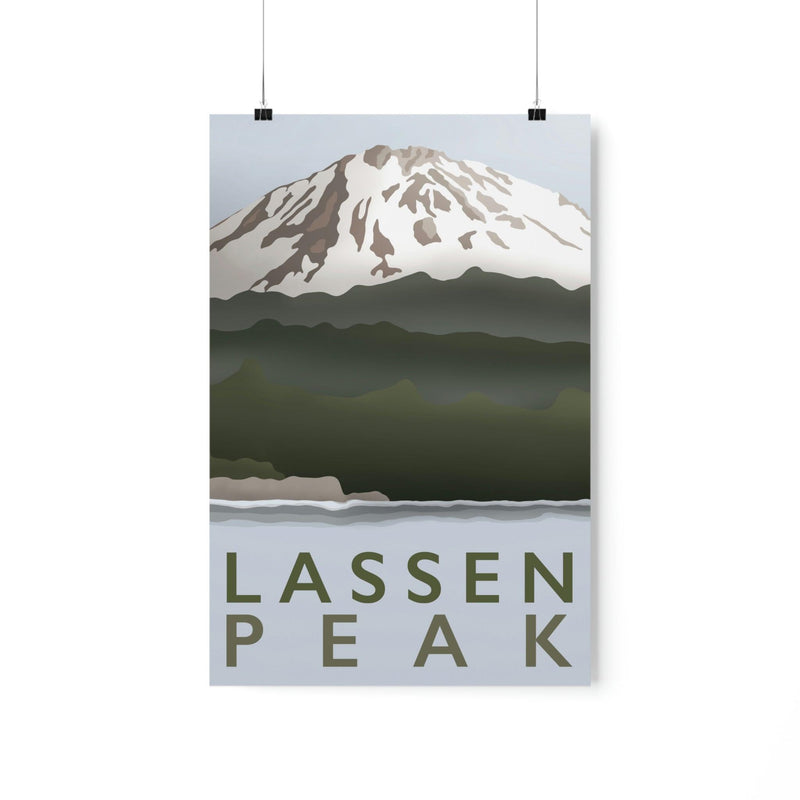 Lassen Peak Minimalist Print, Poster, Printify, Back to School, Home & Living, Indoor, Matte, Paper, Posters, Valentine&