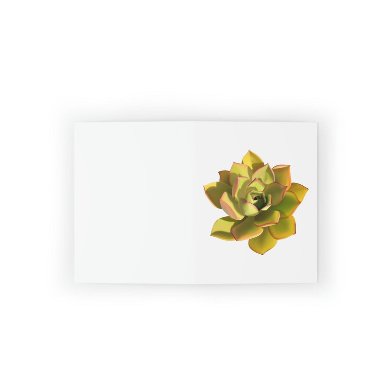Noble Aeonium Succulent Greeting Card, Paper products, Printify, Greeting Card, Holiday Picks, Home & Living, Paper, Postcard, Postcards, Laura Christine Photography & Design, laurachristinedesign.com