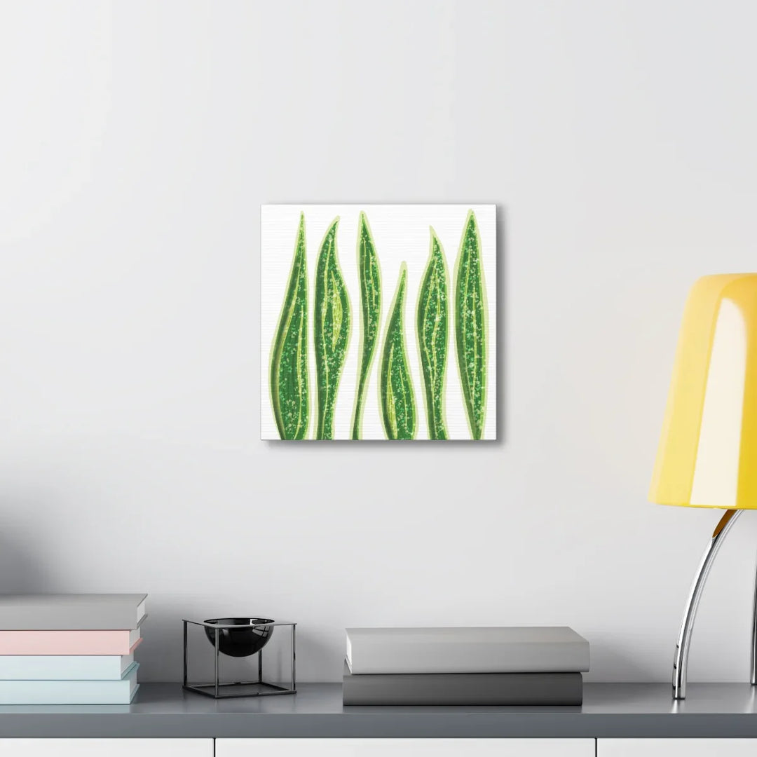 Snake Plant Canvas | Botanical Canvas Decor - Matte Finish Artwork for Living Room - Laura Christine Photography & Design