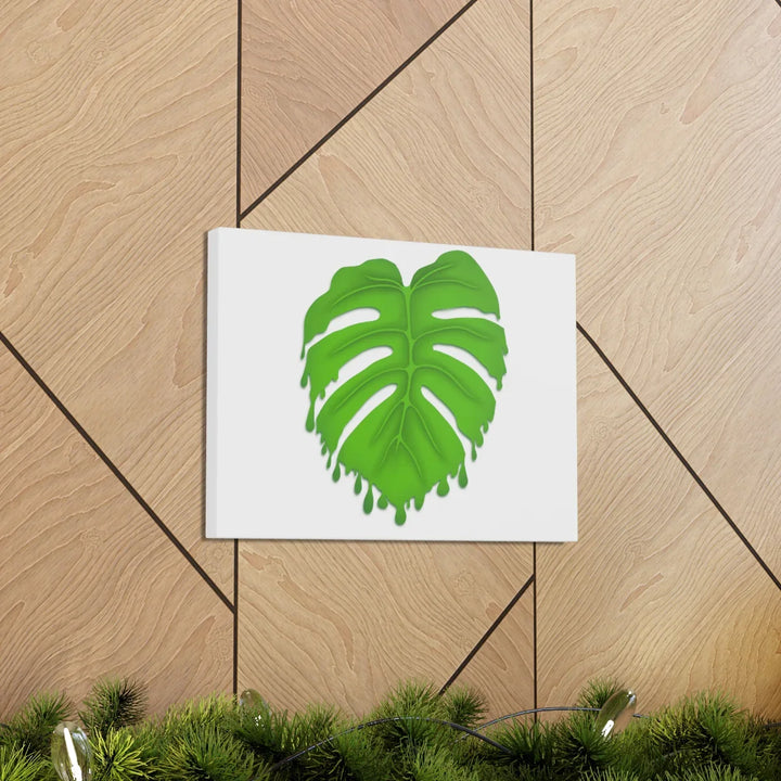 Melting Monstera Canvas | Large Botanical Canvas Art Print With Matte Finish