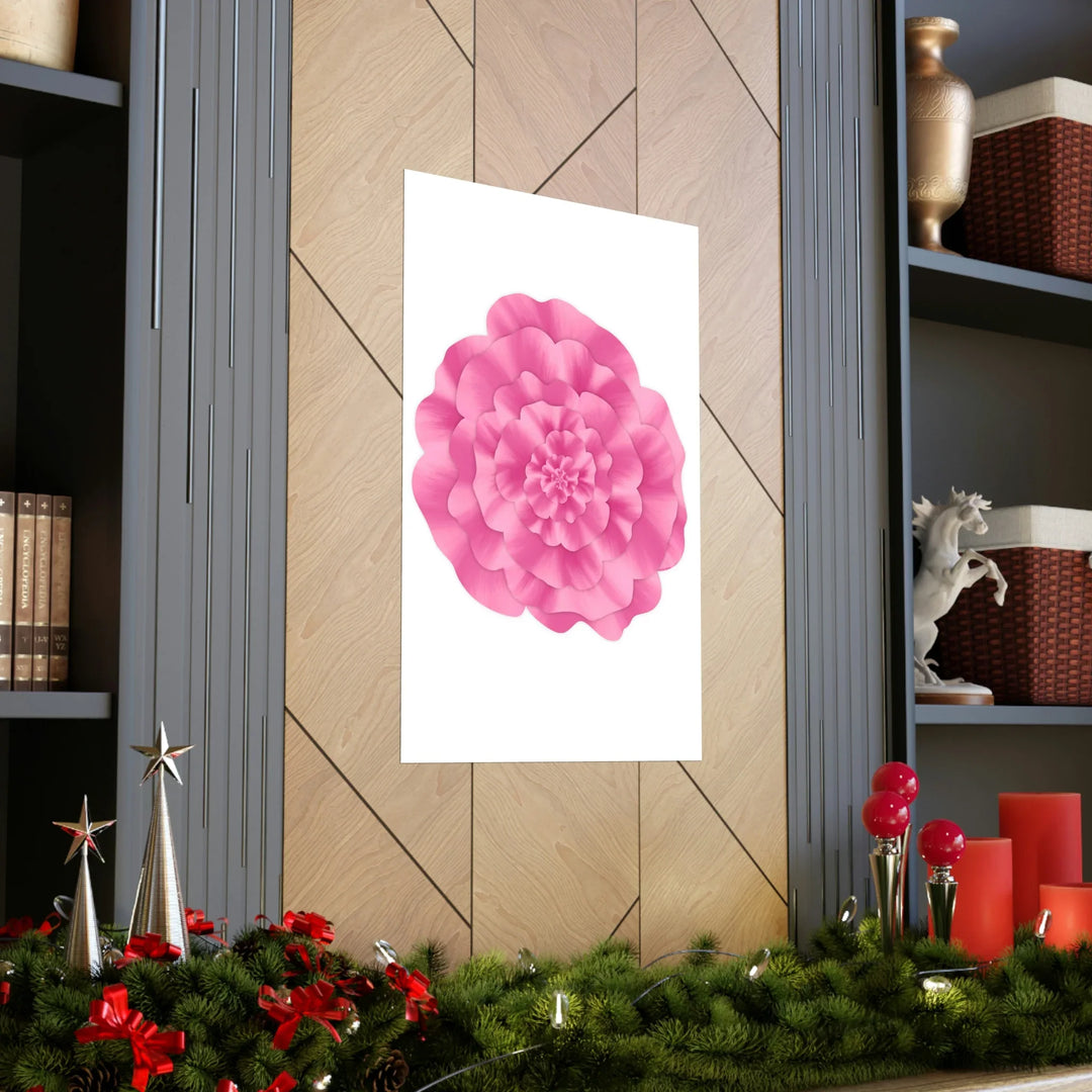 Abstract Peony Print – Botanical Poster With Archival Ink On Fine Art Paper Unframed