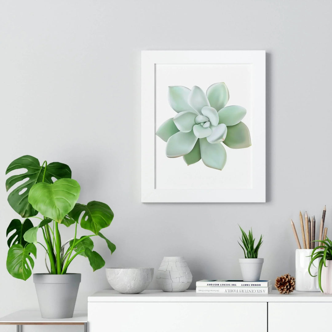 Pachyveria Haagei Succulent Framed Print, Poster, Printify, Framed, Home & Living, Indoor, Paper, Posters, Laura Christine Photography & Design, laurachristinedesign.com
