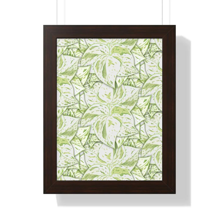 Snow Queen Pothos Framed Print, Poster, Laura Christine Photography & Design, Framed, Home & Living, Indoor, Paper, Posters, Laura Christine Photography & Design, laurachristinedesign.com