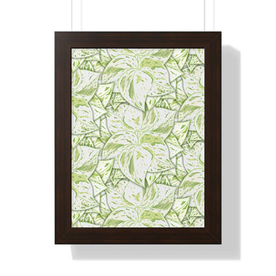 Snow Queen Pothos Framed Print, Poster, Laura Christine Photography & Design, Framed, Home & Living, Indoor, Paper, Posters, Laura Christine Photography & Design, laurachristinedesign.com