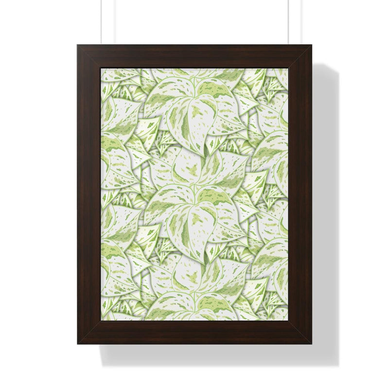 Snow Queen Pothos Framed Print, Poster, Laura Christine Photography & Design, Framed, Home & Living, Indoor, Paper, Posters, Laura Christine Photography & Design, laurachristinedesign.com