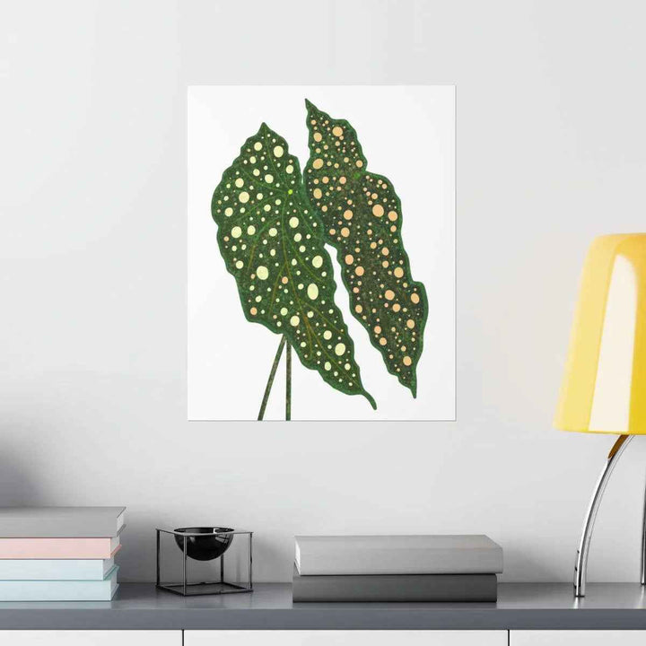 Begonia Maculata Print - Botanical Wall Art on Museum Grade Paper | Matte Finish Unframed