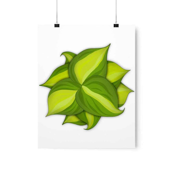 Philodendron Brasil Print – Botanical Wall Art on Museum Grade Paper Poster Unframed