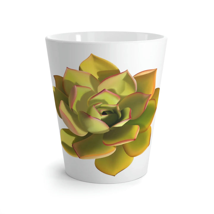 Noble Aeonium Mug – Durable Ceramic Coffee Cup With Succulent Design