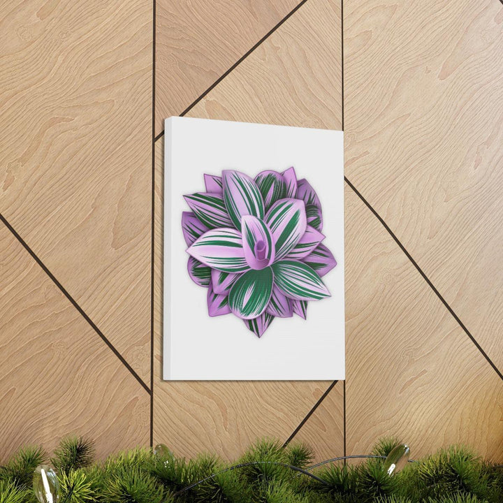 Tradescantia Nanouk Canvas – Botanical Canvas Art Print | Matte Finish Wall Decor - Laura Christine Photography & Design