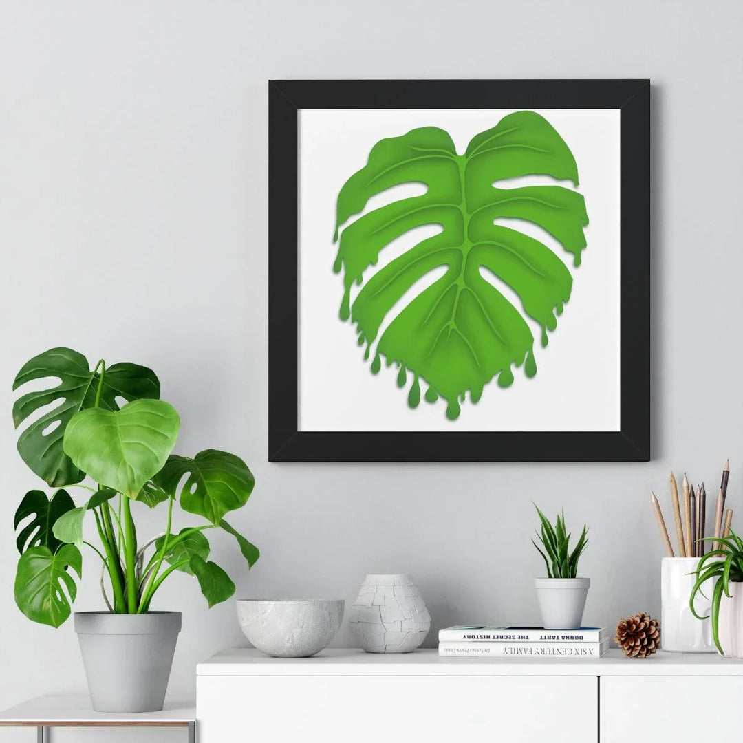Melting Monstera Framed Print, Poster, Laura Christine Photography & Design, Framed, Home & Living, Indoor, Paper, Posters, Laura Christine Photography & Design, laurachristinedesign.com
