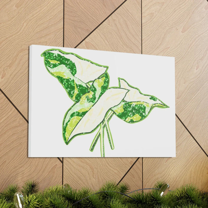 Marble Syngonium Canvas - Botanical Canvas Art Print | Durable Cotton Matte Finish - Laura Christine Photography & Design