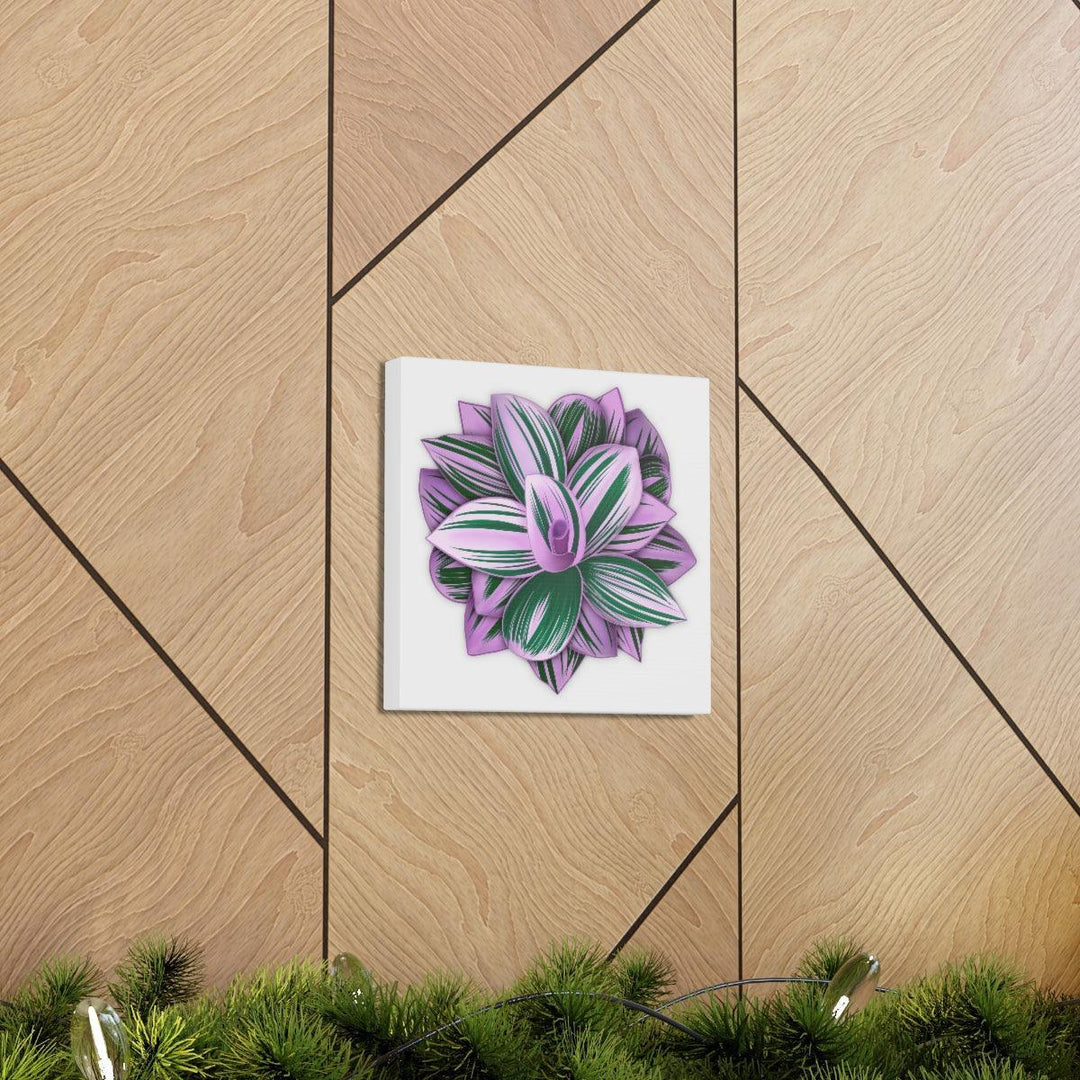 Tradescantia Nanouk Canvas – Botanical Canvas Art Print | Matte Finish Wall Decor - Laura Christine Photography & Design