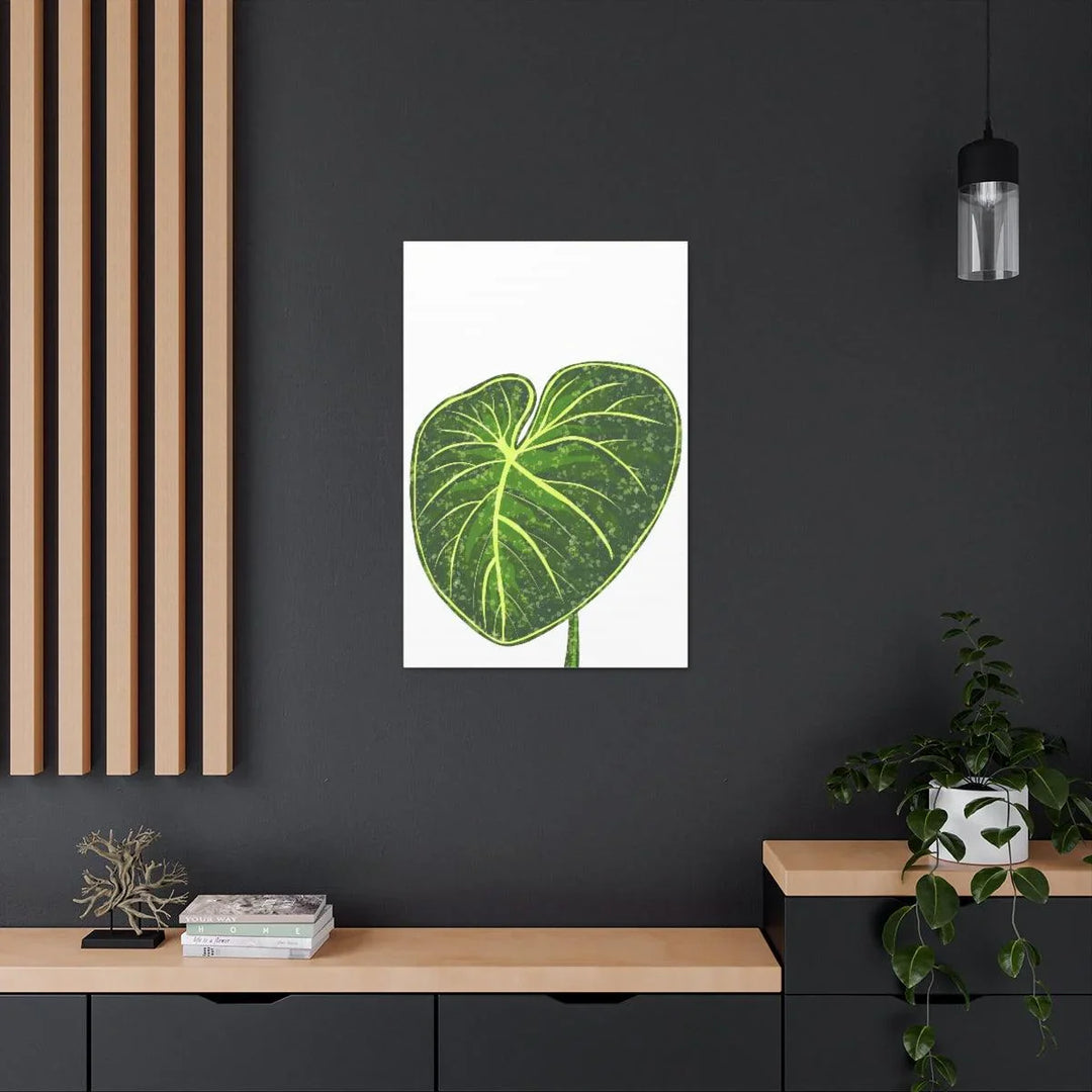 Philodendron Gloriosum Canvas - Stretched Canvas Art Print | Matte Indoor Wall Art - Laura Christine Photography & Design