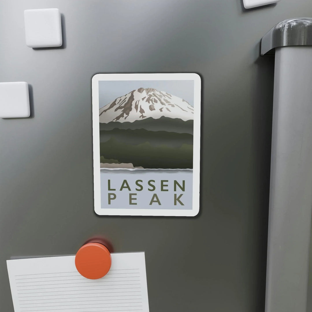 Lassen Peak Minimalist Magnet, Home Decor, Printify, Home & Living, Magnets, Magnets & Stickers, Valentine's Day promotion, Laura Christine Photography & Design, laurachristinedesign.com