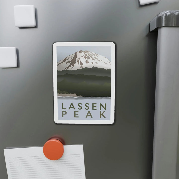 Lassen Peak Minimalist Magnet, Home Decor, Printify, Home & Living, Magnets, Magnets & Stickers, Valentine's Day promotion, Laura Christine Photography & Design, laurachristinedesign.com
