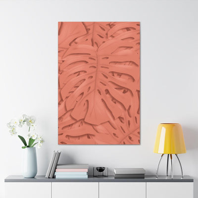 Coral Monstera Canvas, Canvas, Laura Christine Photography & Design, Art & Wall Decor, Canvas, Hanging Hardware, Home & Living, Indoor, Laura Christine Photography & Design, laurachristinedesign.com