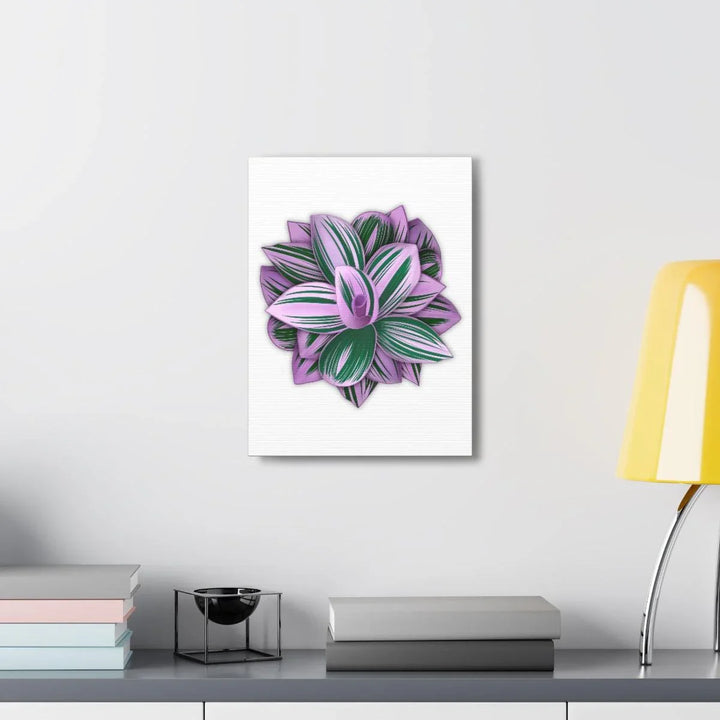 Tradescantia Nanouk Canvas – Botanical Canvas Art Print | Matte Finish Wall Decor - Laura Christine Photography & Design