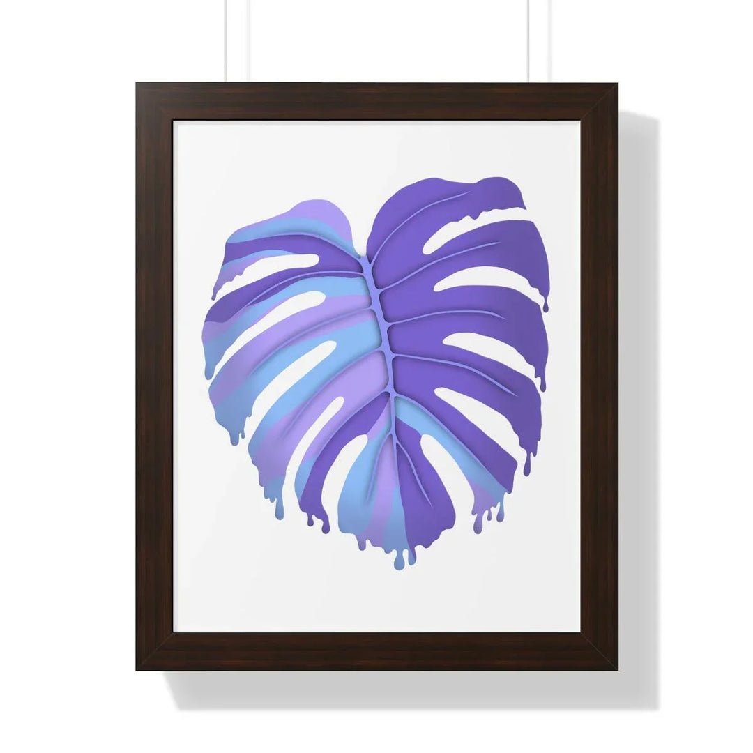 Melting Monstera (Purple) Framed Print, Poster, Laura Christine Photography & Design, Framed, Home & Living, Indoor, Paper, Posters, Laura Christine Photography & Design, laurachristinedesign.com