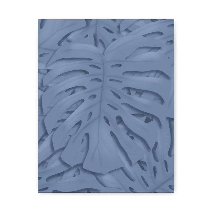 Monstera Canvas Art – Blue Monstera Print | Durable Matte Canvas Art Print