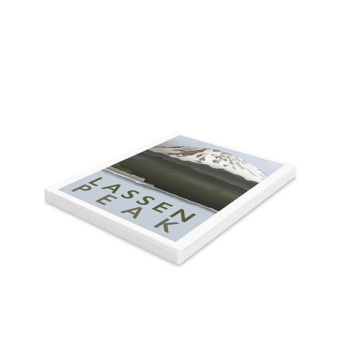 Lassen Peak Minimalist Greeting Card, Paper products, Printify, Greeting Card, Holiday Picks, Home & Living, Paper, Postcard, Postcards, Laura Christine Photography & Design, laurachristinedesign.com