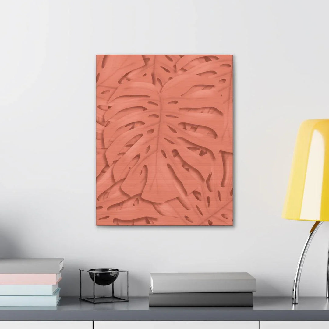 Coral Monstera Canvas, Canvas, Laura Christine Photography & Design, Art & Wall Decor, Canvas, Hanging Hardware, Home & Living, Indoor, Laura Christine Photography & Design, laurachristinedesign.com