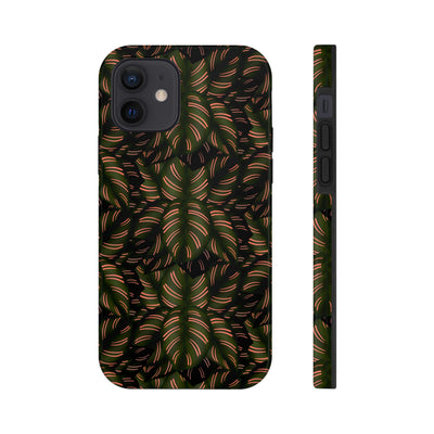 Calathea Pinstripe Phone Case, Phone Case, Printify, Accessories, Glossy, iPhone Cases, Matte, Phone accessory, Phone Cases, Samsung Cases, Laura Christine Photography & Design, laurachristinedesign.com