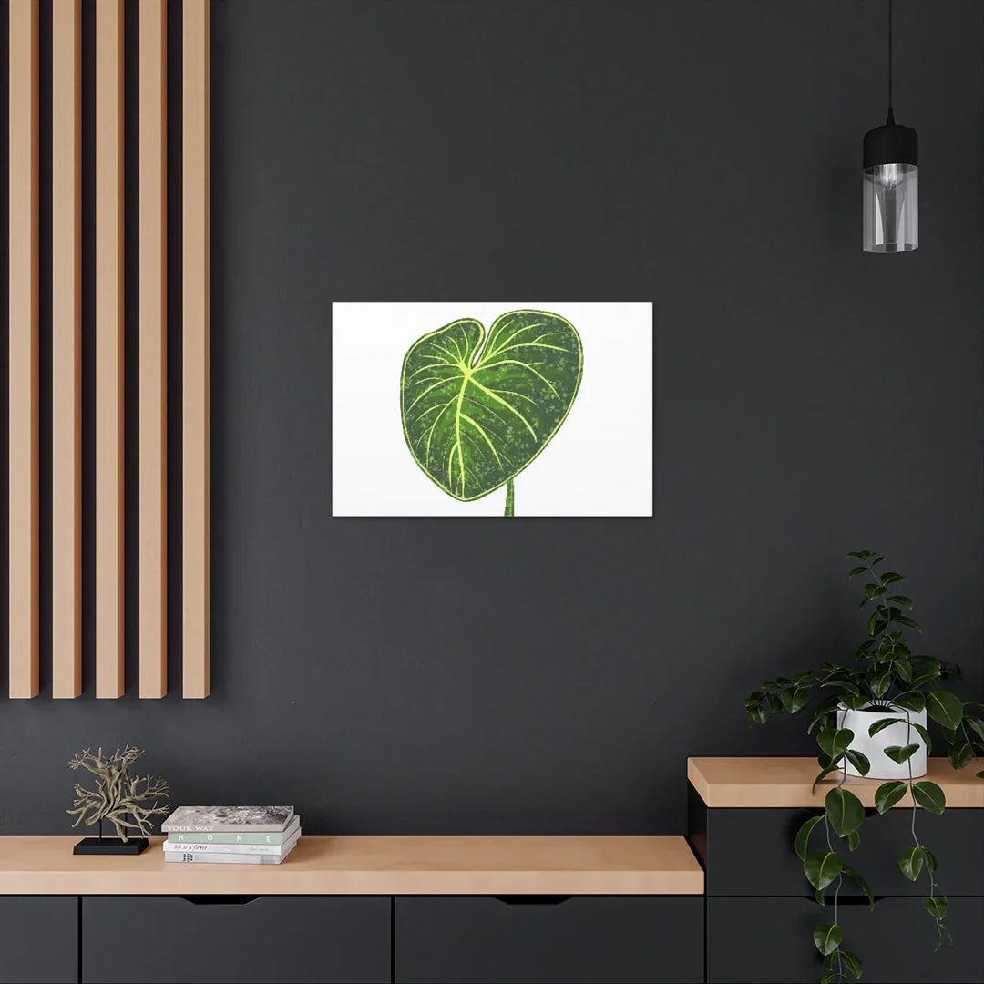 Philodendron Gloriosum Canvas - Stretched Canvas Art Print | Matte Indoor Wall Art - Laura Christine Photography & Design
