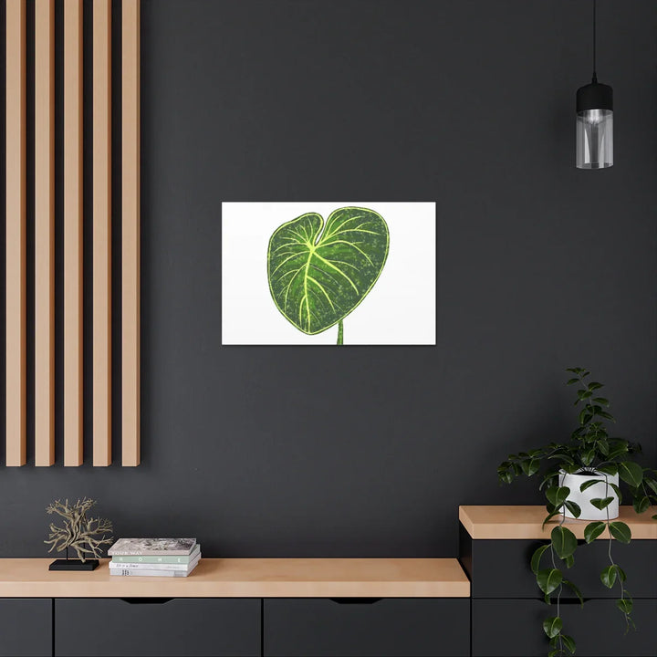 Philodendron Gloriosum Canvas - Stretched Canvas Art Print | Matte Indoor Wall Art - Laura Christine Photography & Design