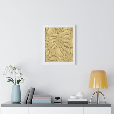 Golden Monstera Framed Print, Poster, Laura Christine Photography & Design, Framed, Home & Living, Indoor, Paper, Posters, Laura Christine Photography & Design, laurachristinedesign.com