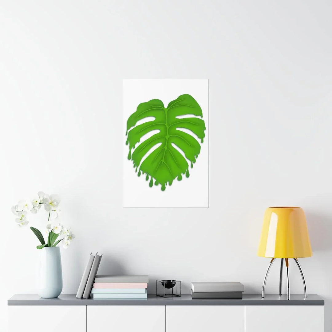 Melting Monstera Print, Poster, Laura Christine Photography & Design, Back to School, Home & Living, Indoor, Matte, Paper, Posters, Valentine's Day promotion, Laura Christine Photography & Design, 