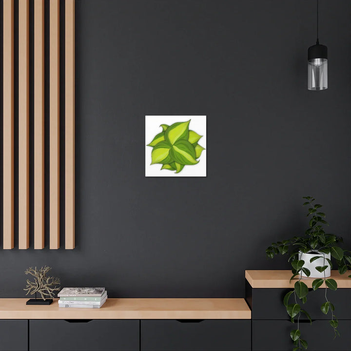 Philodendron Brasil Canvas - Botanical Canvas Art Print With Matte Finish & Durable Hanging - Laura Christine Photography & Design