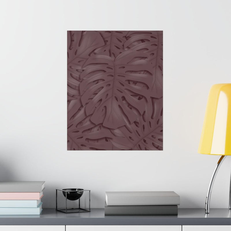 Merlot Monstera Print, Poster, Laura Christine Photography & Design, Back to School, Home & Living, Indoor, Matte, Paper, Posters, Valentine&