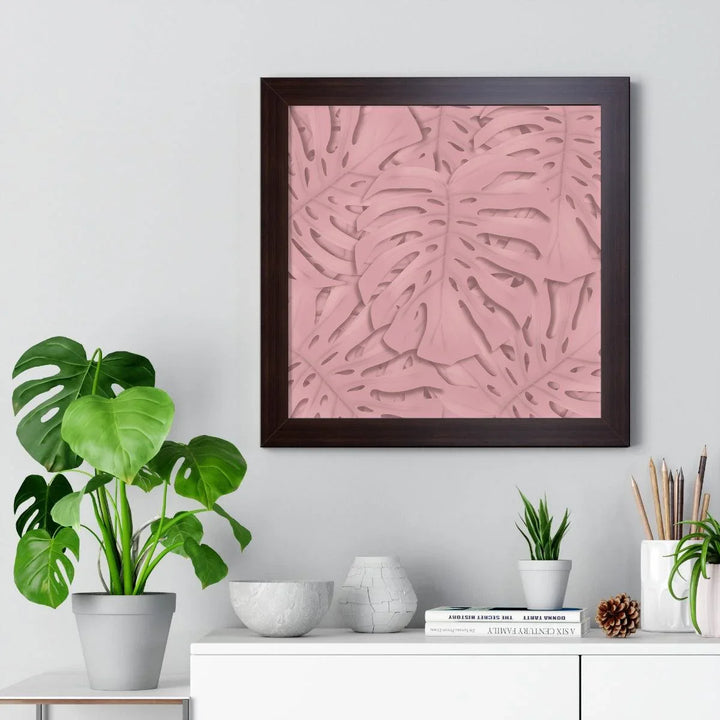 Soft Pink Monstera Framed Print, Poster, Laura Christine Photography & Design, Framed, Home & Living, Indoor, Paper, Posters, Laura Christine Photography & Design, laurachristinedesign.com