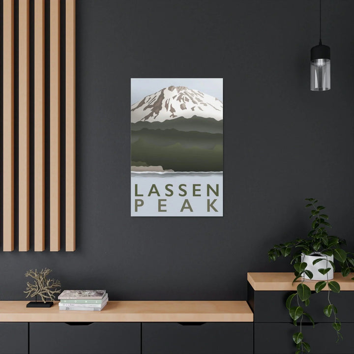 Lassen Peak Minimalist Canvas, Canvas, Printify, Art & Wall Decor, Canvas, Hanging Hardware, Home & Living, Indoor, Laura Christine Photography & Design, laurachristinedesign.com