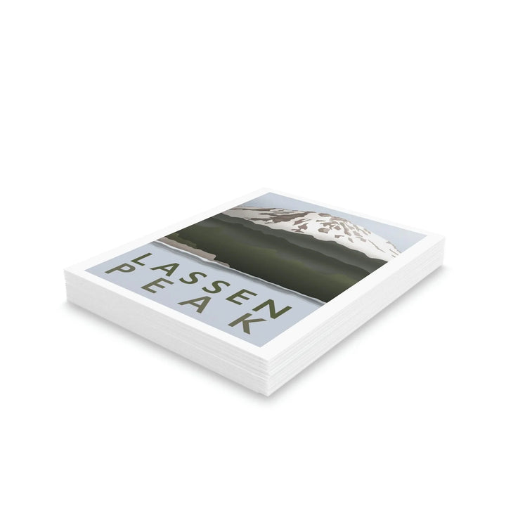 Lassen Peak Minimalist Greeting Card, Paper products, Printify, Greeting Card, Holiday Picks, Home & Living, Paper, Postcard, Postcards, Laura Christine Photography & Design, laurachristinedesign.com
