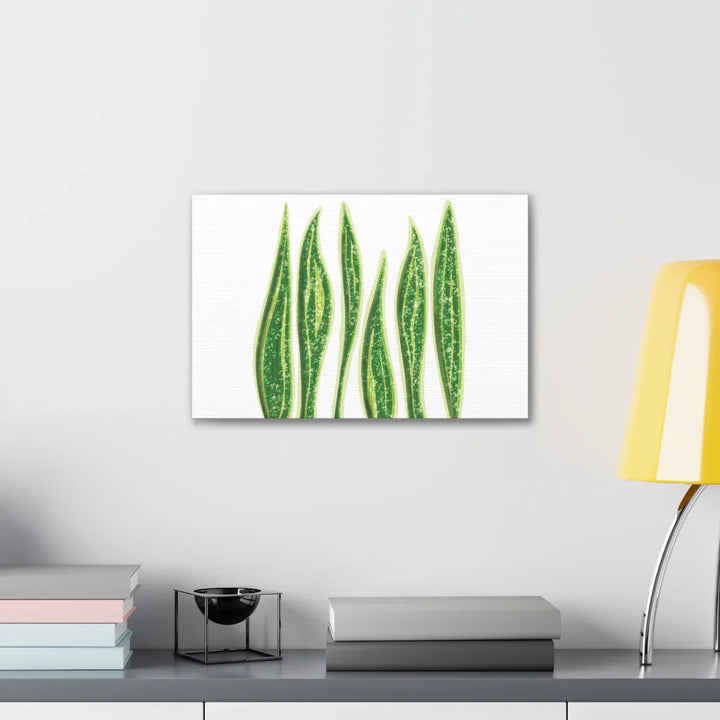 Snake Plant Canvas | Botanical Canvas Decor - Matte Finish Artwork for Living Room - Laura Christine Photography & Design