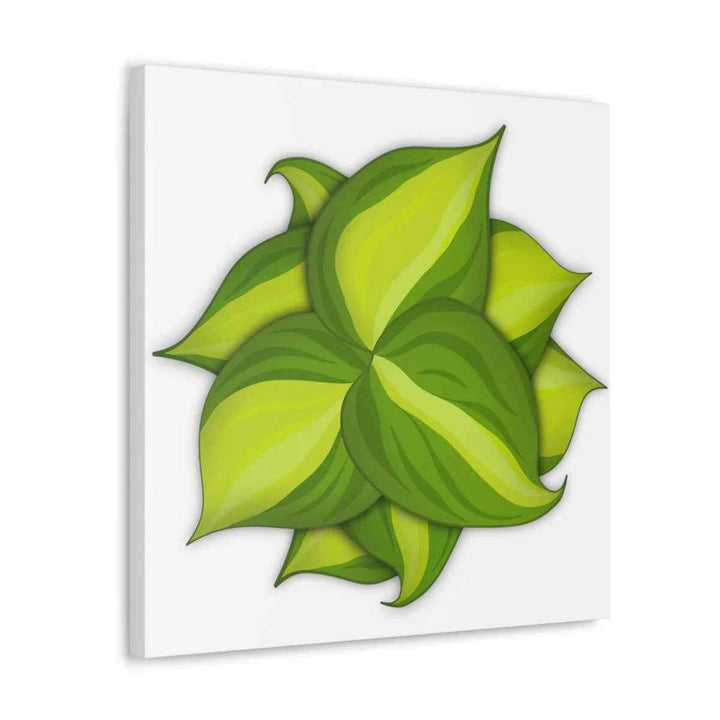 Philodendron Brasil Canvas - Botanical Canvas Art Print With Matte Finish & Durable Hanging