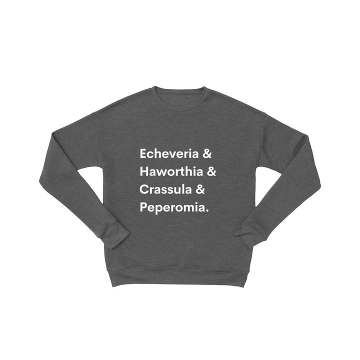 House Plant Sweatshirt - Cozy Cotton Blend Sweater With Botanical Print