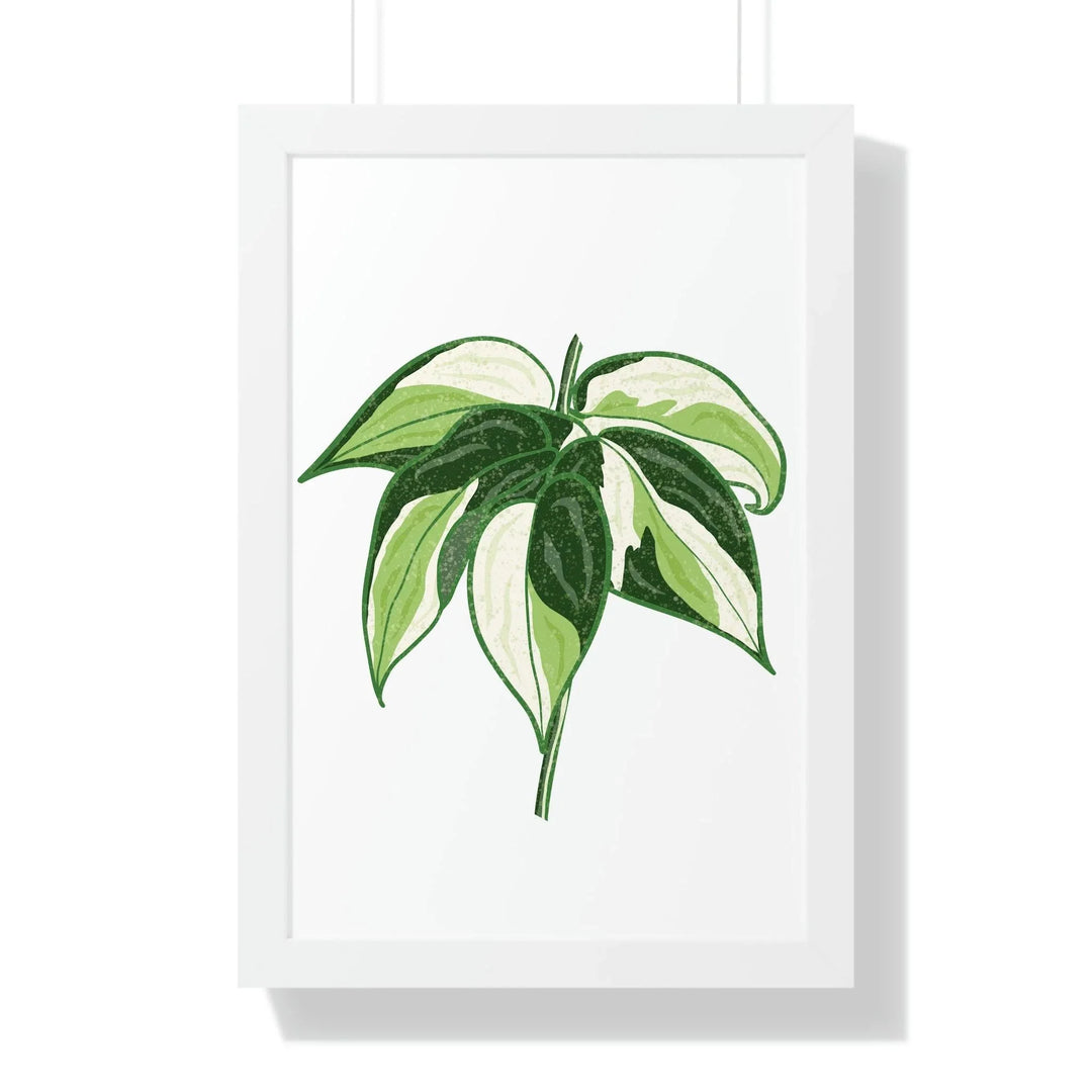 Philodendron 'Cream Splash' Framed Print, Poster, Printify, Framed, Home & Living, Indoor, Paper, Posters, Laura Christine Photography & Design, laurachristinedesign.com