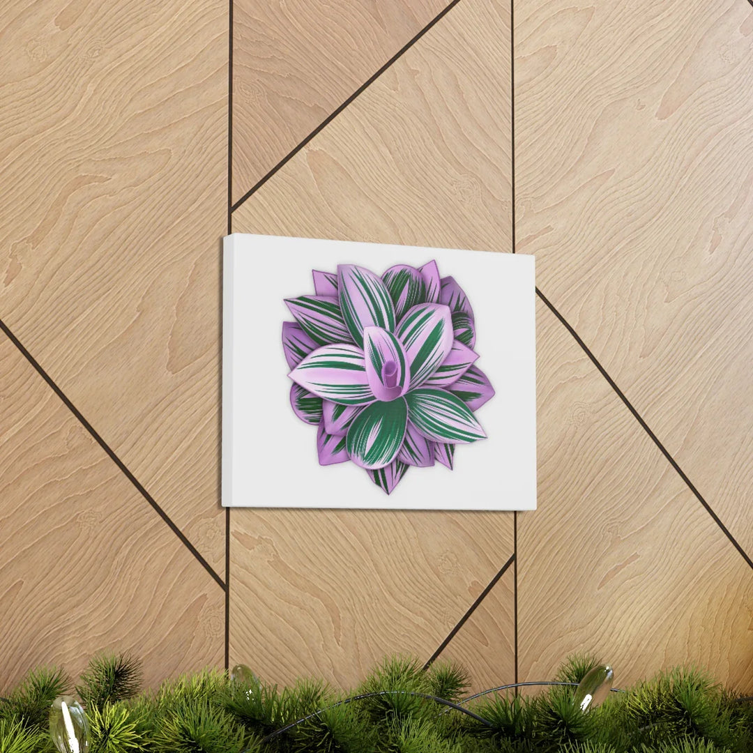 Tradescantia Nanouk Canvas – Botanical Canvas Art Print | Matte Finish Wall Decor - Laura Christine Photography & Design