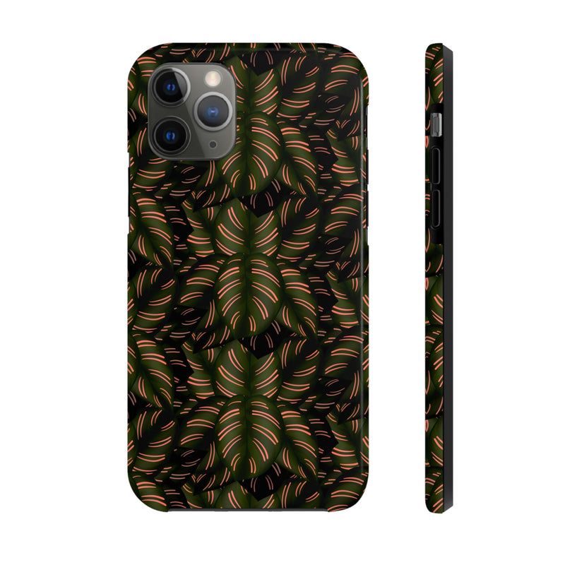 Calathea Pinstripe Phone Case, Phone Case, Printify, Accessories, Glossy, iPhone Cases, Matte, Phone accessory, Phone Cases, Samsung Cases, Laura Christine Photography & Design, laurachristinedesign.com