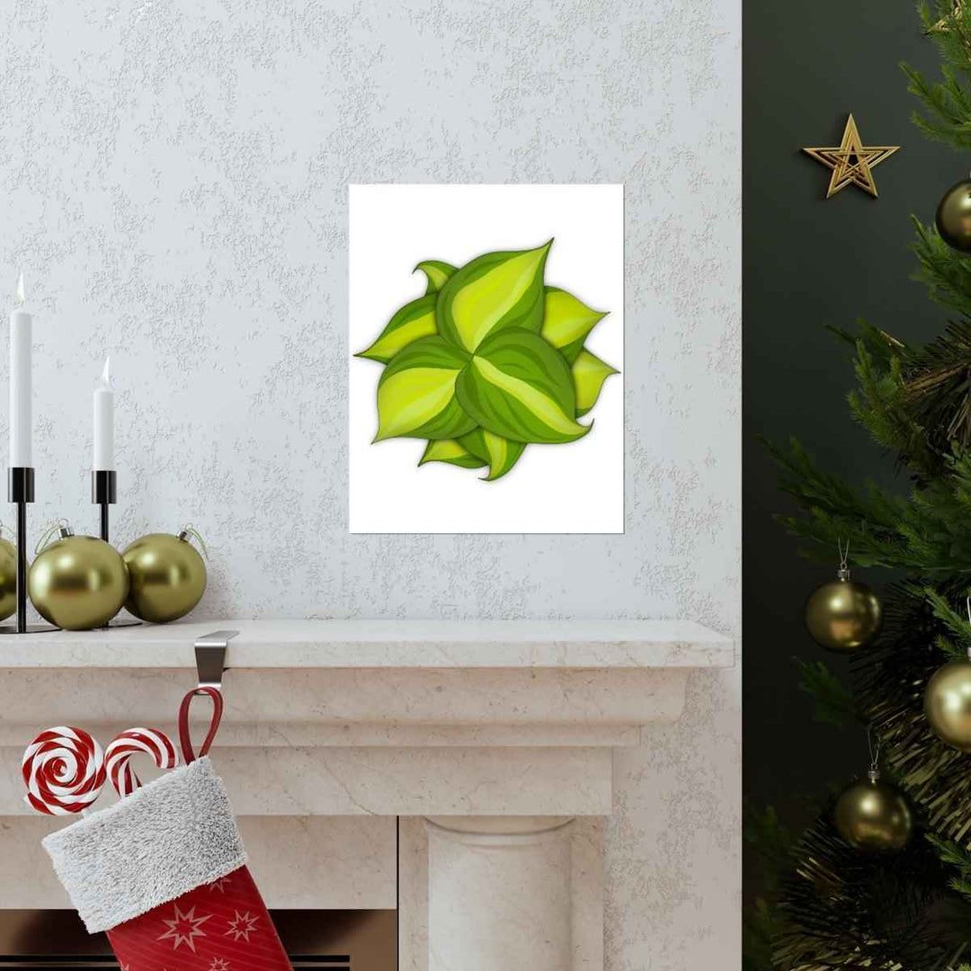 Philodendron Brasil Print – Botanical Wall Art on Museum Grade Paper Poster Unframed