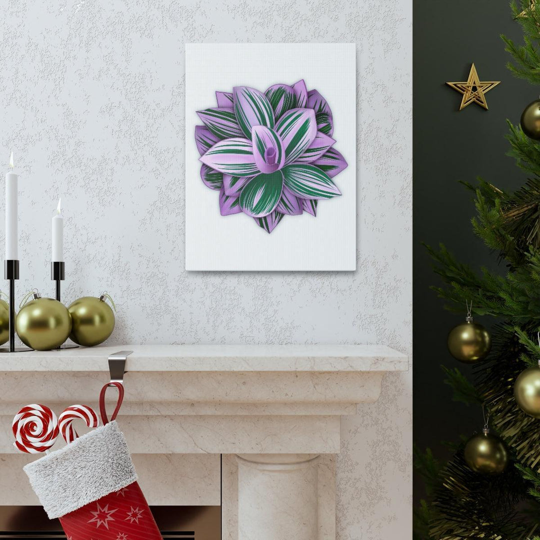 Tradescantia Nanouk Canvas – Botanical Canvas Art Print | Matte Finish Wall Decor - Laura Christine Photography & Design