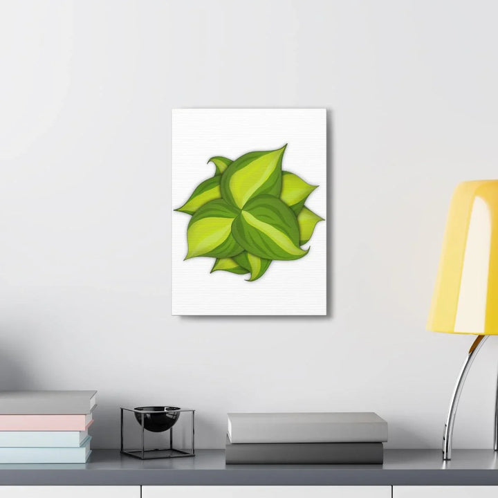 Philodendron Brasil Canvas - Botanical Canvas Art Print With Matte Finish & Durable Hanging - Laura Christine Photography & Design