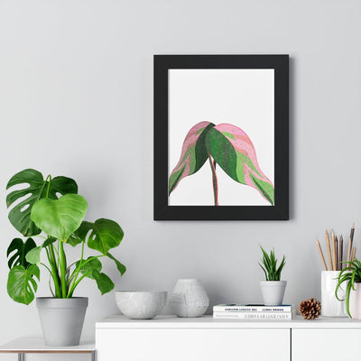 Pink Princess Philodendron Framed Print, Poster, Laura Christine Photography & Design, Framed, Home & Living, Indoor, Paper, Posters, Laura Christine Photography & Design, laurachristinedesign.com