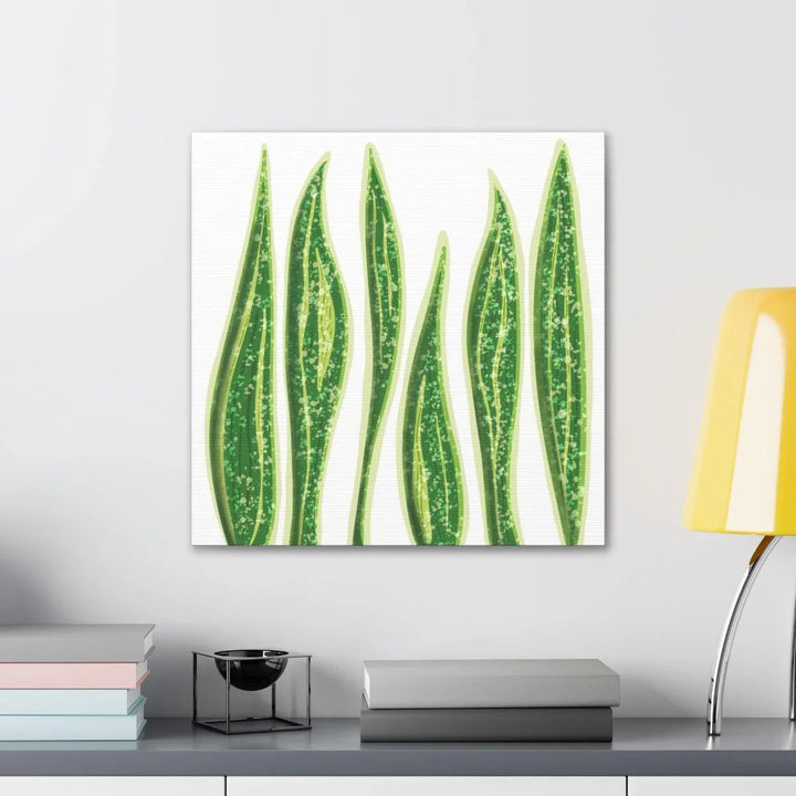 Snake Plant Canvas | Botanical Canvas Decor - Matte Finish Artwork for Living Room - Laura Christine Photography & Design