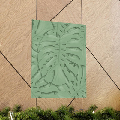 Deep Sage Monstera Pattern Print, Poster, Laura Christine Photography & Design, Back to School, Home & Living, Indoor, Matte, Paper, Posters, Valentine's Day promotion, Laura Christine Photography & Design, laurachristinedesign.com